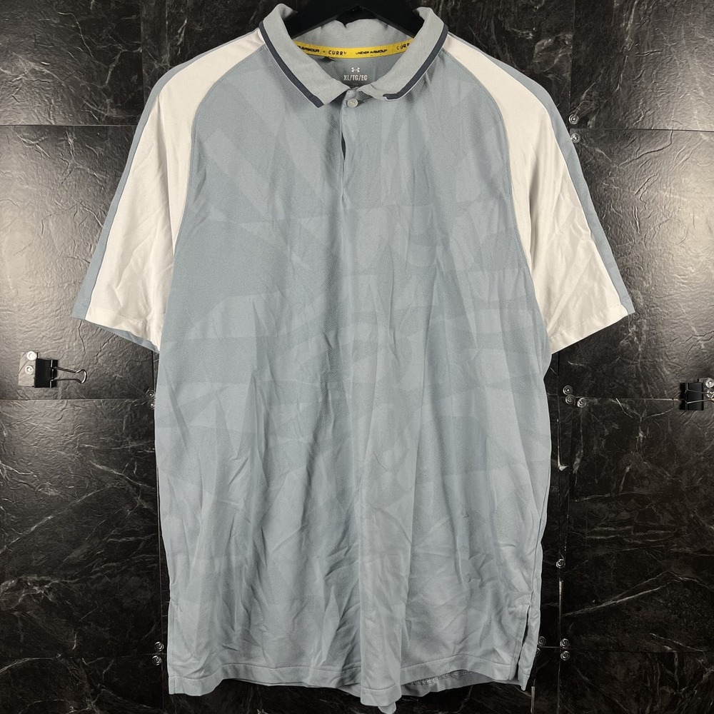 Under Armour Men's Blue Curry Polo Shirt XL